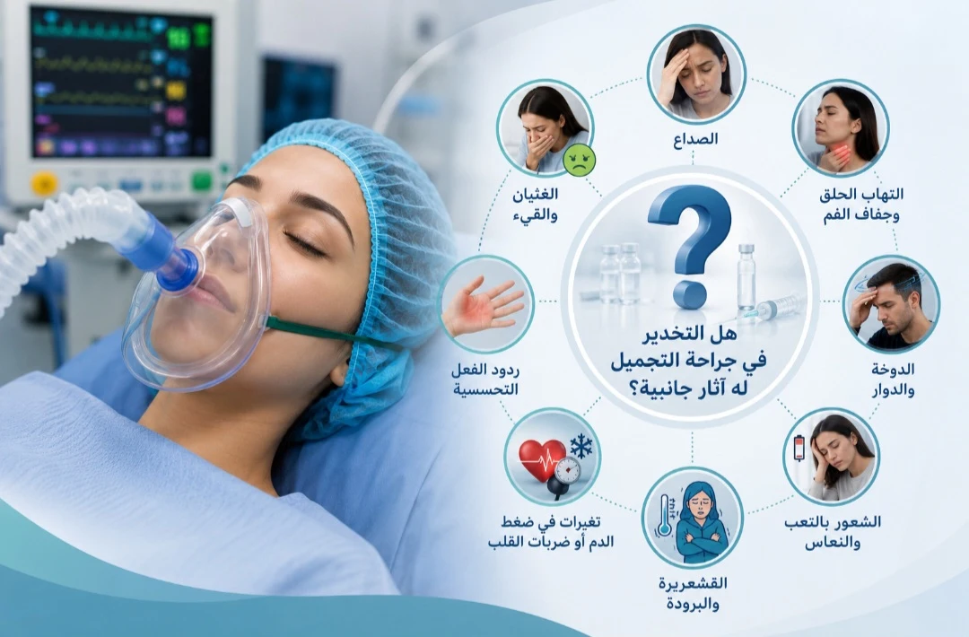 هل التخدير في جراحة التجميل له آثار جانبية