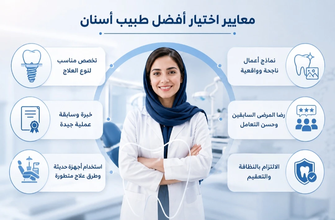 معايير اختيار أفضل دكتور أسنان