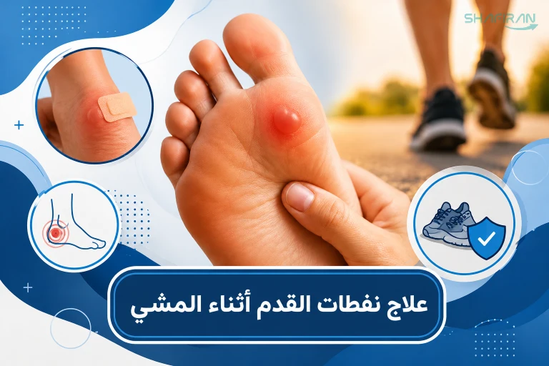 علاج نفطات القدم أثناء المشي