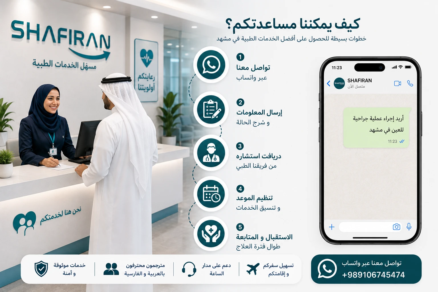 كيف يمكن البدء بعلاج العيون في مشهد