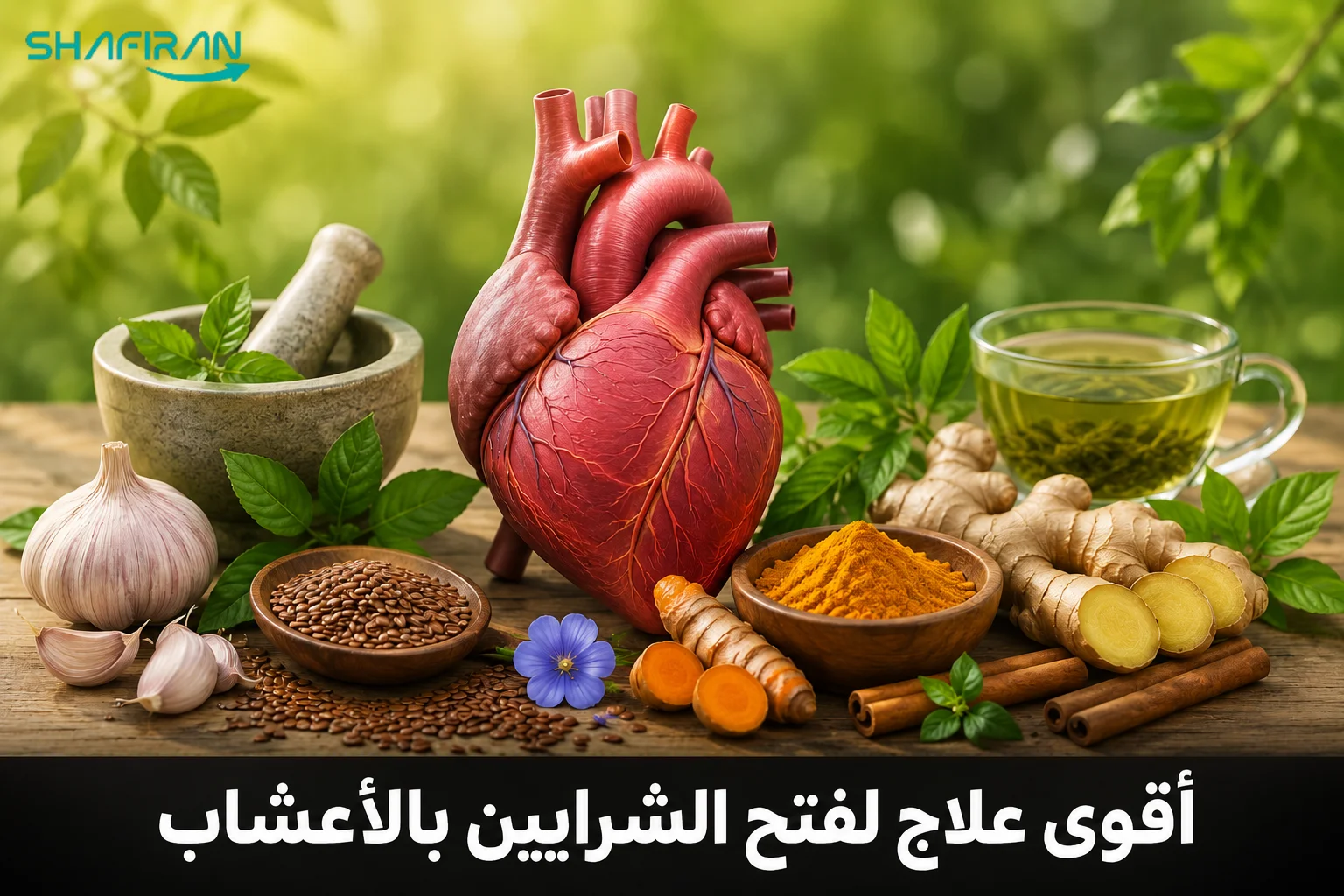 علاج لفتح الشرايين بالاعشاب