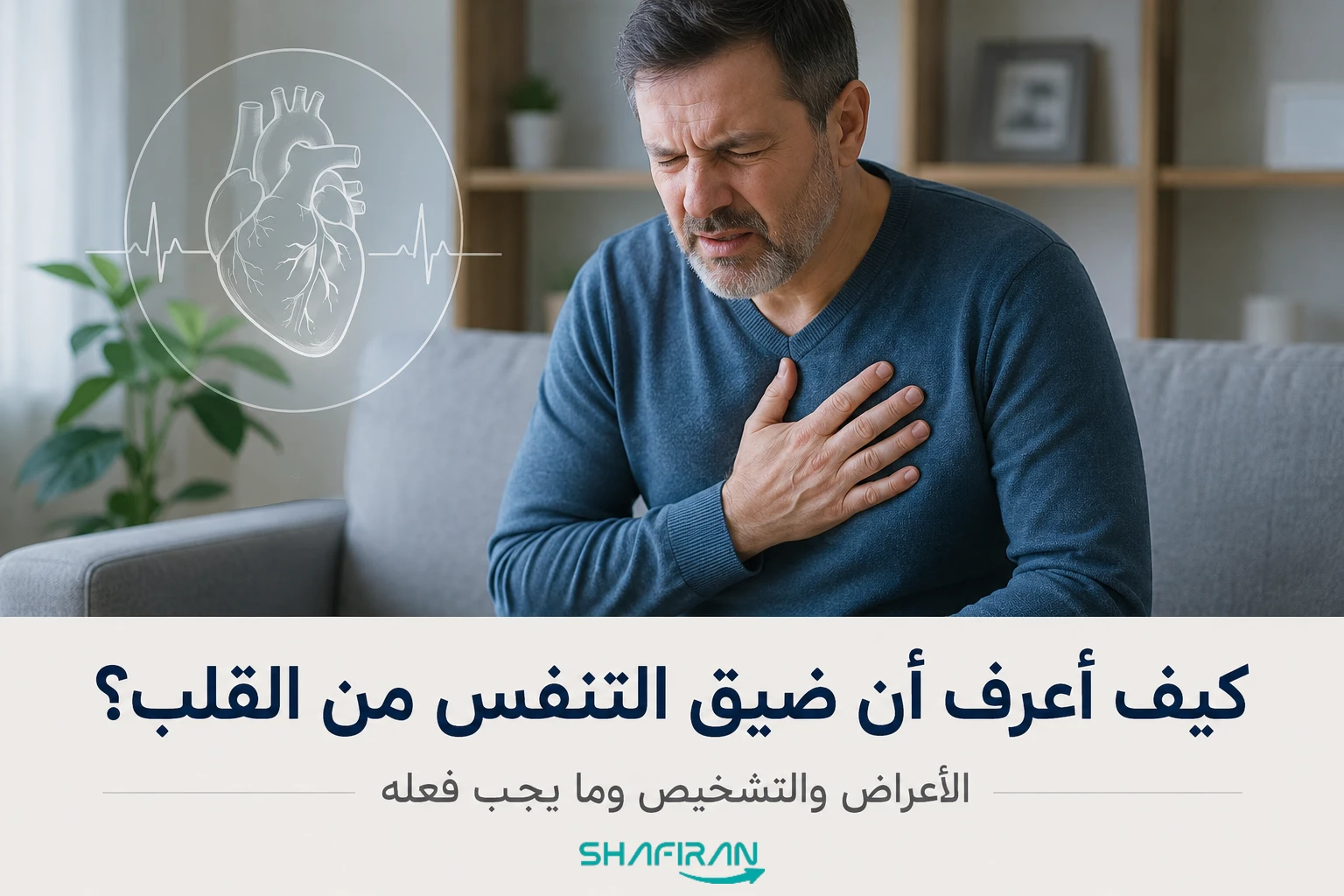 كيف أعرف أن ضيق التنفس من القلب؟