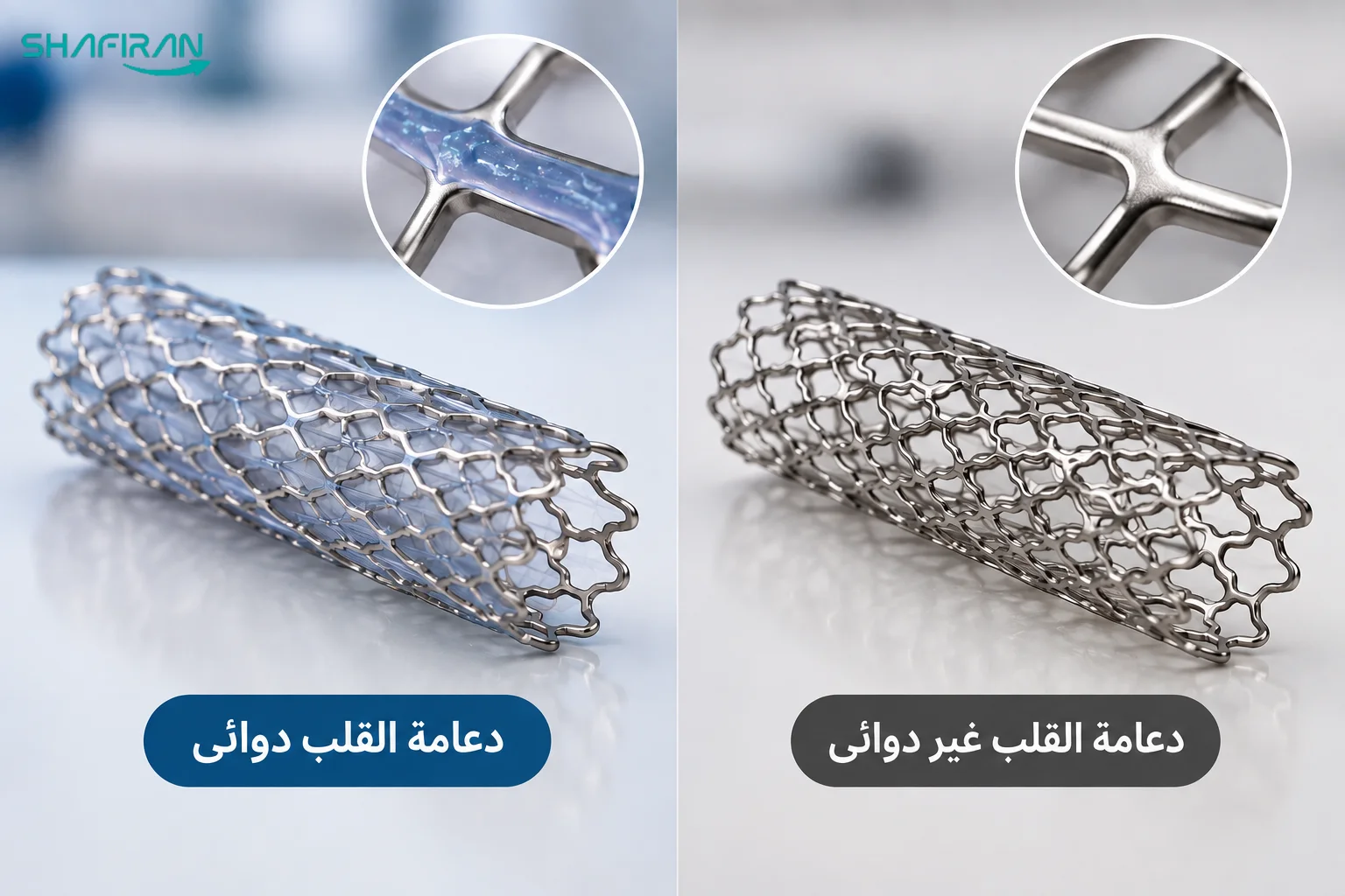 أنواع دعامات القلب